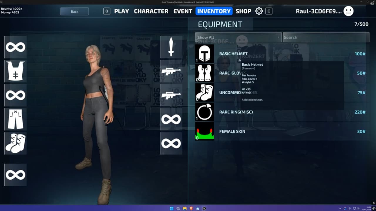 Character Slots | Lobby | Inventory screenshot 5